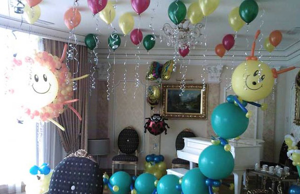 Украшение дома воздушными шарами своими руками