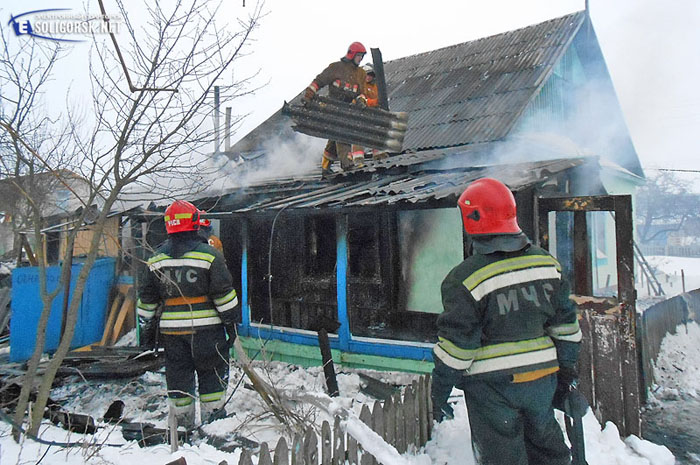 пожар в деревне погост, Солигорский район